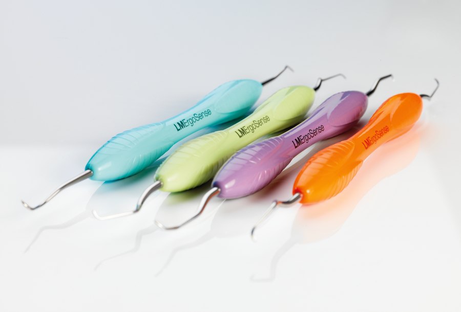 LM ErgoSense colour-coded dental hygiene instruments